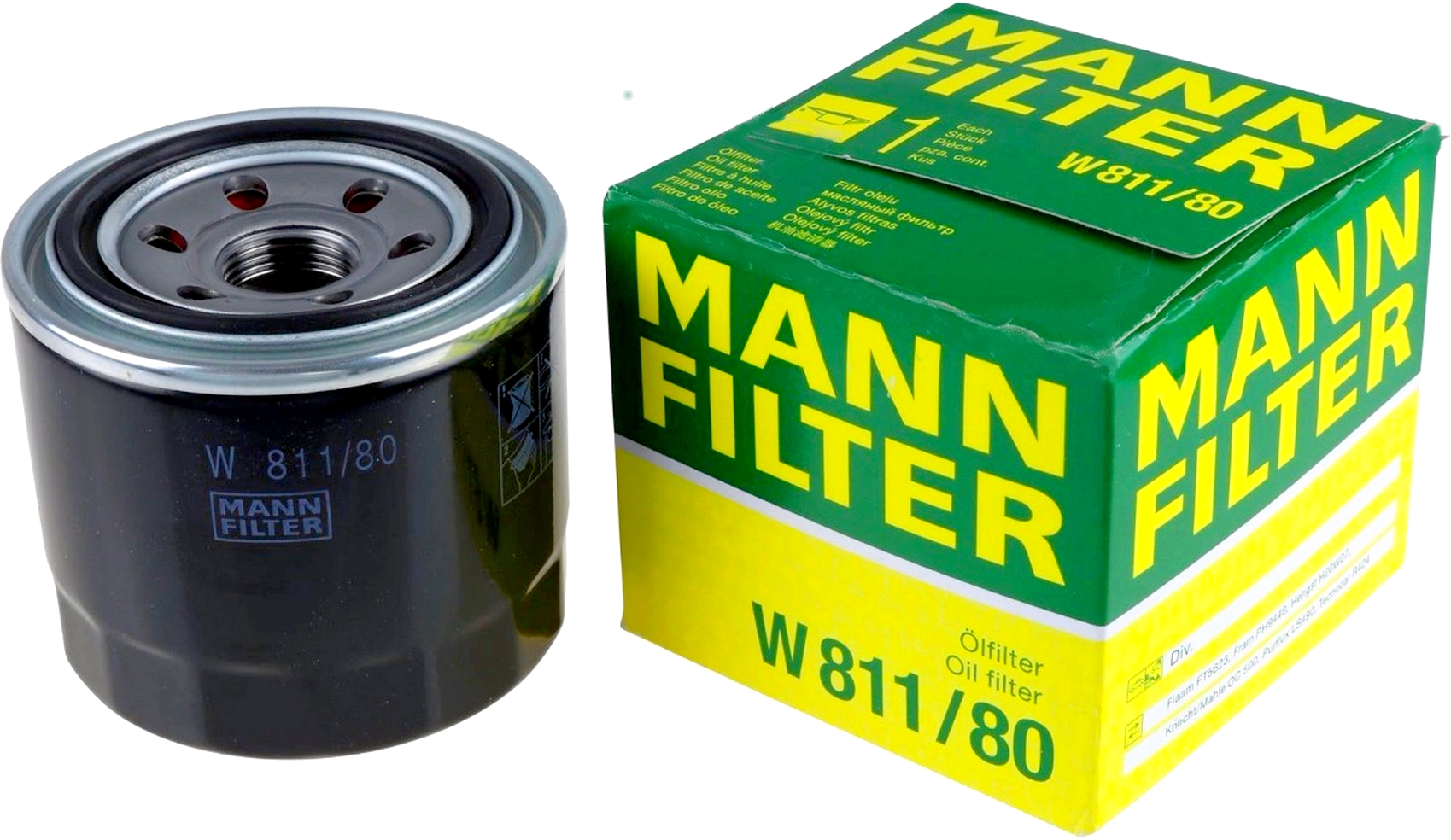 Фильтр масляный Mann W811/80 / GAP-503 / OFR-2084 / 2630035504 / LC-331 .